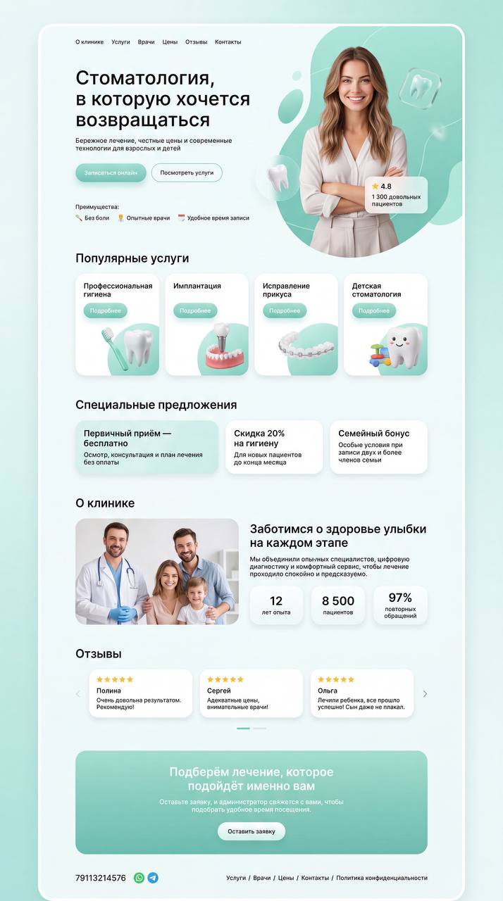 ⭐️Создаем лендинг за пару минут Когда задача &mdash; быстро собрать первый вариант лендинг...
